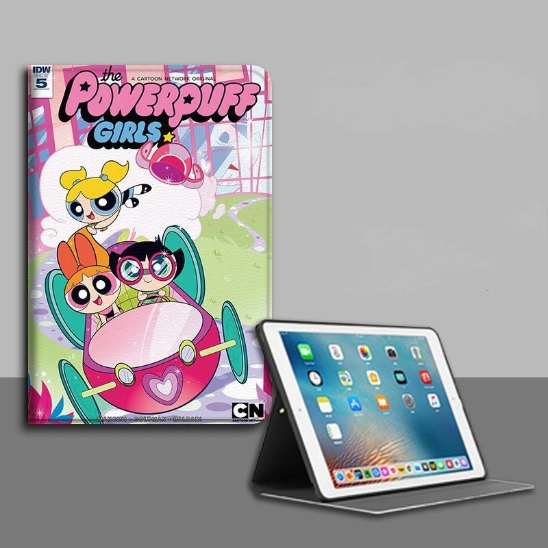 

Bandai The Powerpuff Girls Case for iPad 2021pro Cartoon Shockproof Cover for ipad Pro Mini4 5 Air4 11in 9.7in Generation Case