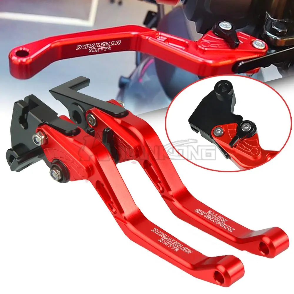

SCRAMBLER SIXTY2 Motorcycle aluminum Adjustable Short Brake Clutch Levers For DUCATI SCRAMBLERSIXTY2 2015 2016 2017 2018 2019