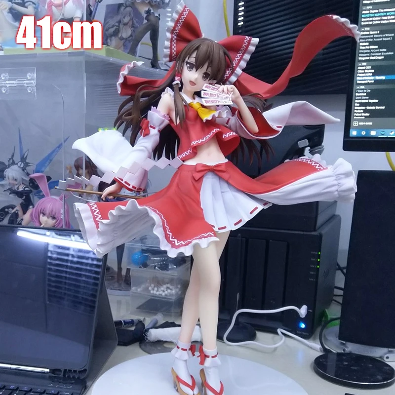 

41CM FREEing B-style Touhou Project Japanese Anime Girl Figure Hakurei Reimu PVC Figure Collection Model toy doll gifts for boys