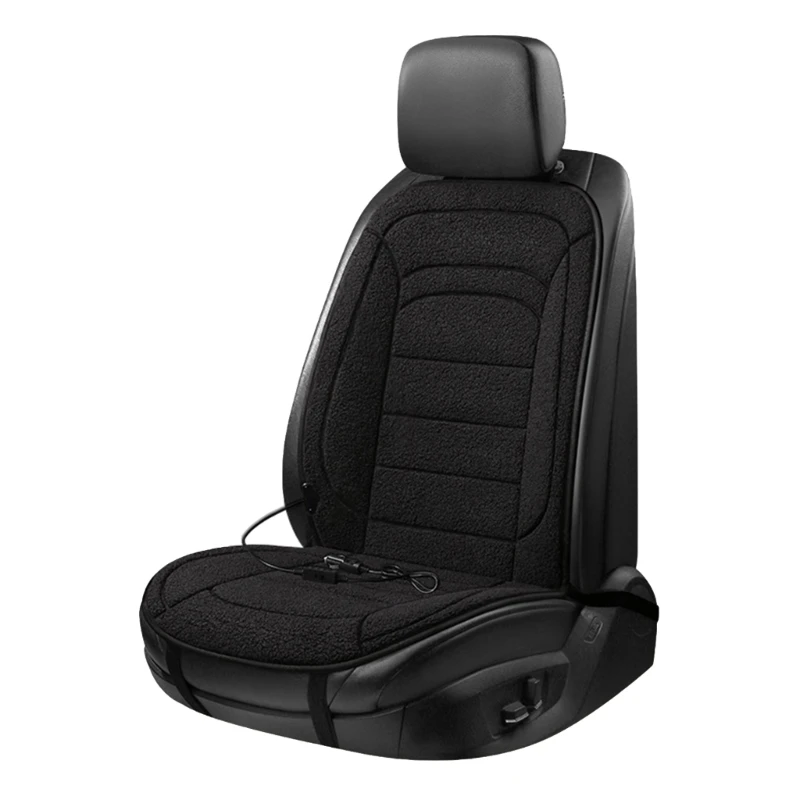 

Winter Heated Covers 12V Auto Heating Car Cushion With Backrest Fast Heating Pad For Car Accessories