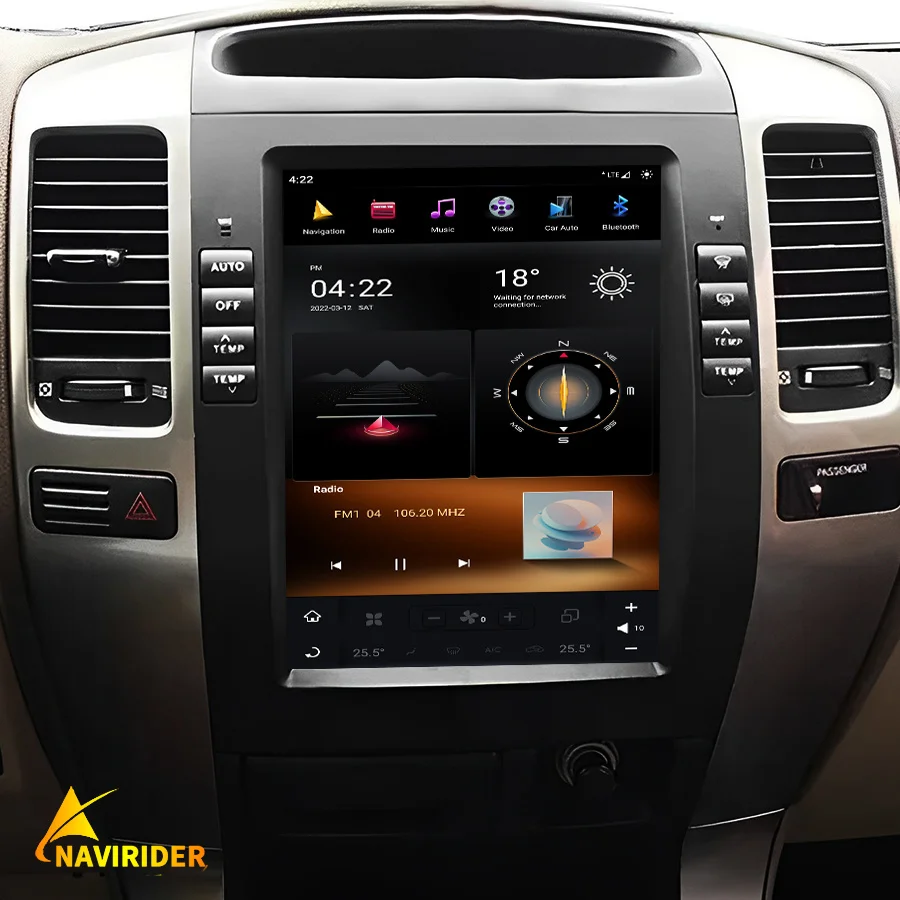 

12.1inch Android 11 Car Multimedia Video Player For Lexus GX470 2004-2009 Toyota Prado Stereo GPS Carplay IPS Screen 128GB ROM