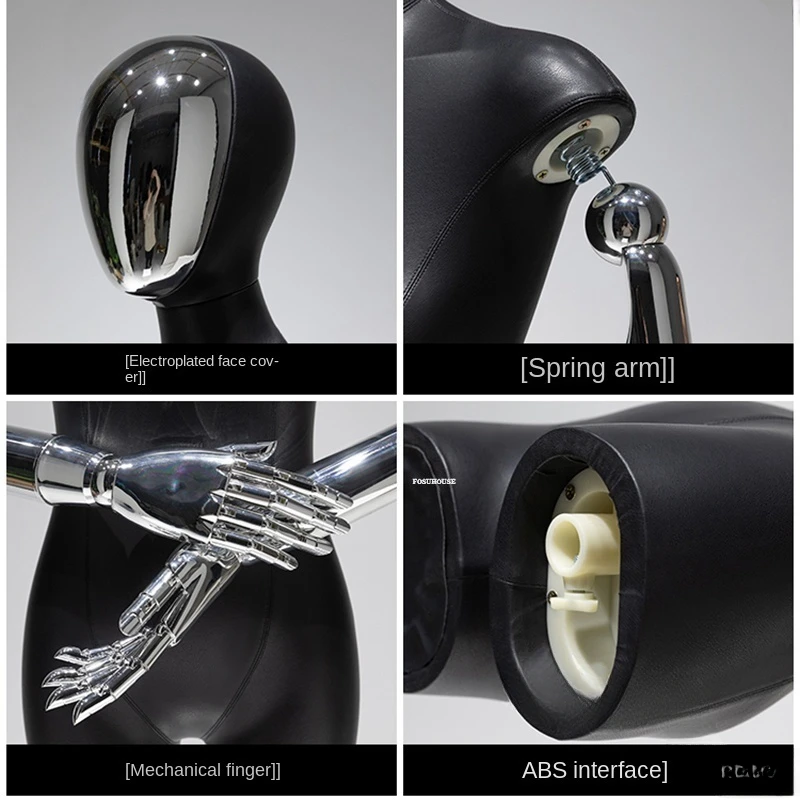 Манекены из искусственной кожи с черным бюстом магазин одежды женский манекен