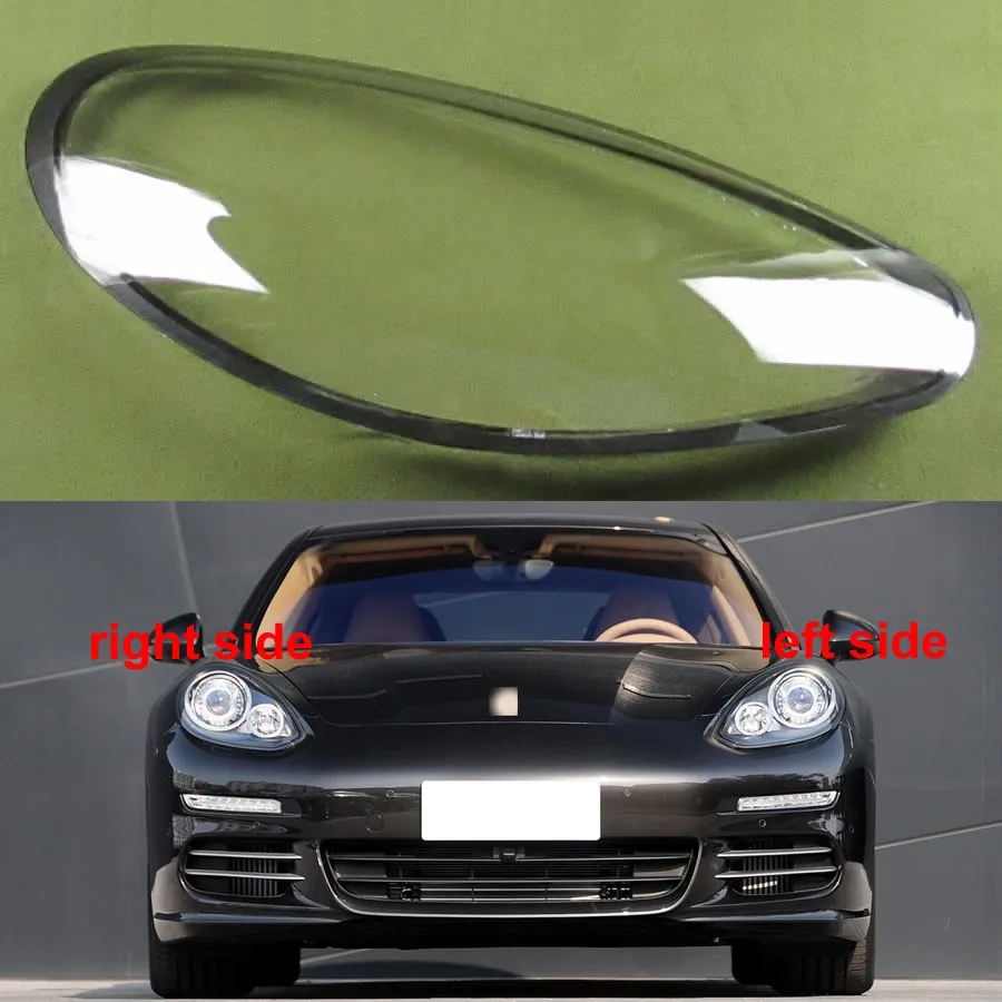 For Porsche Panamera 2014 2015 2016 Headlight Lens Cover Transparent Lampshade Headlamp Shell Plexiglass Auto Replacement Parts