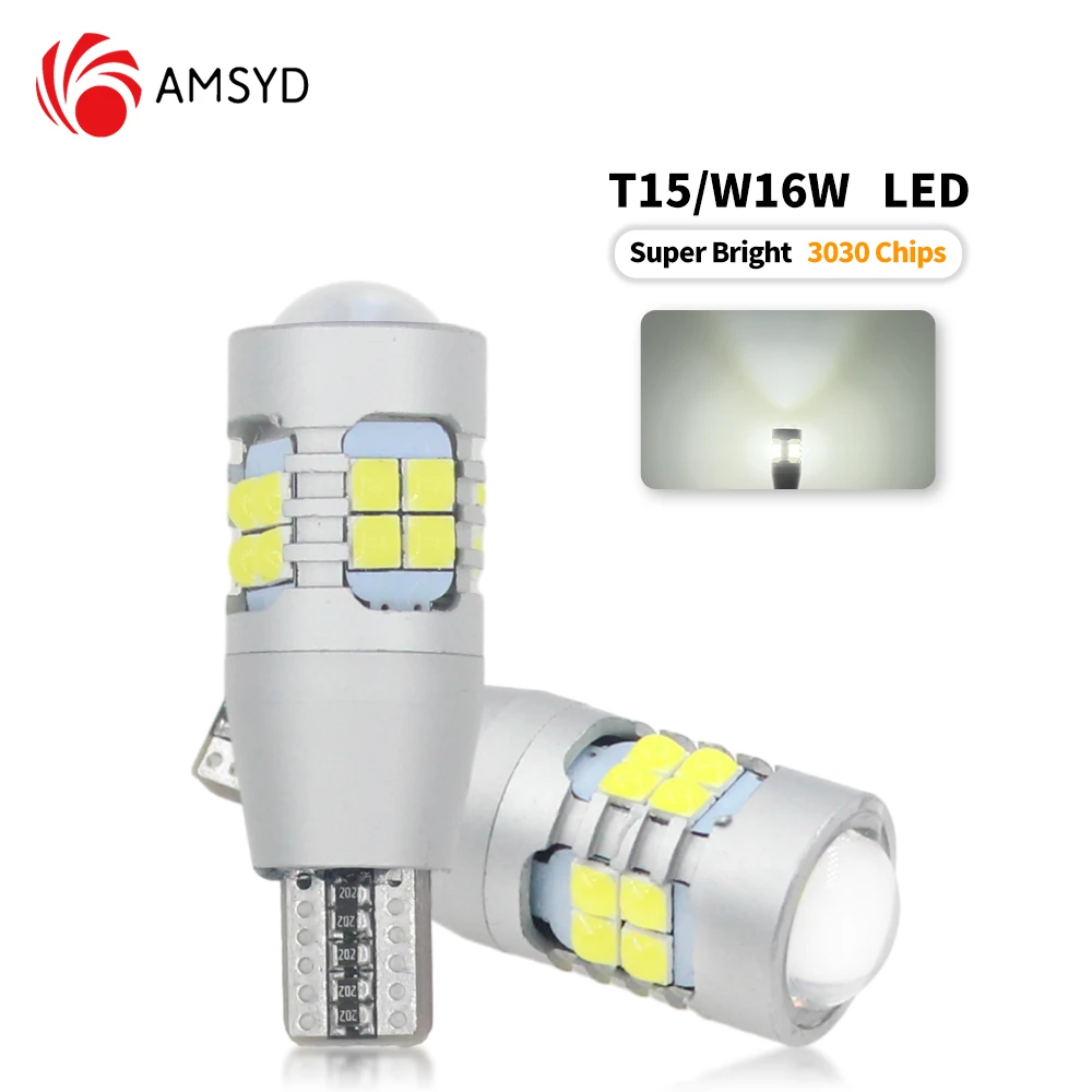 Супер яркие светодиодные лампы T15 Led 3030 18SMD W16W, 2 шт., 912, 921, для фонарей заднего хода, резервная парковка, фонарик, 12 В, белые автомобильные аксессуары Супер яркие светодиодные лампы T15 Led 3030 18SMD W16W, 2 шт., 912, 921, для фонарей заднего хода, резервная парковка, фонарик, 12 В, белые автомобильные аксессуары