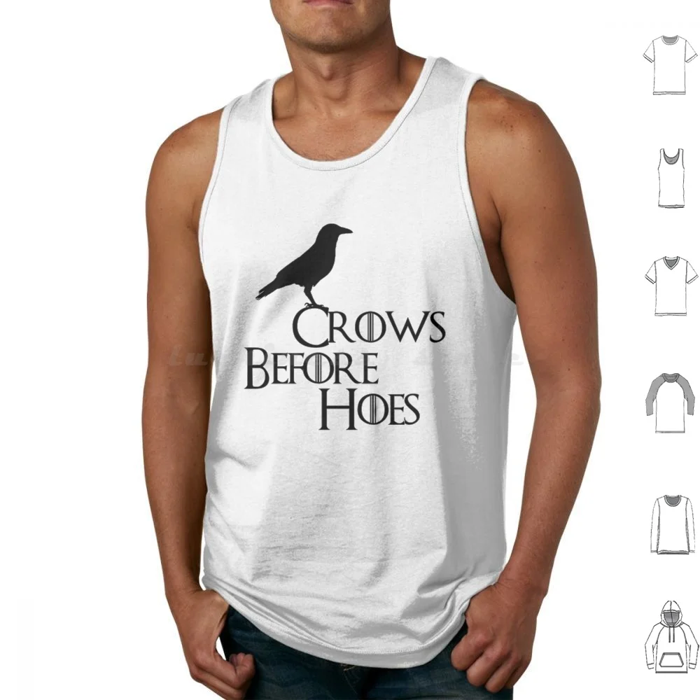 

Хлопковые майки с принтом «Ворона перед воротами»