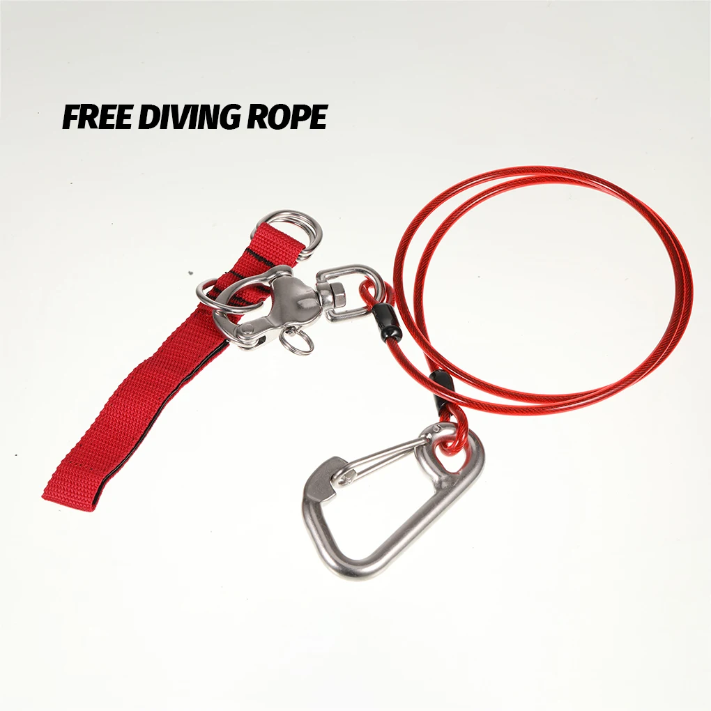 

Diving Freediving Lanyard Comfortable Professional Safety Rope Firm Scuba Ropes Underwater Sports Swimming Outdoor