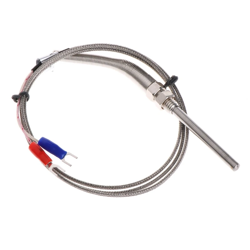 

1M K-Type Thermocouple Temperature Sensors M8 Thread Probe 5mm x 50mm 2Wire M8 Thread Probe Temperature Detector