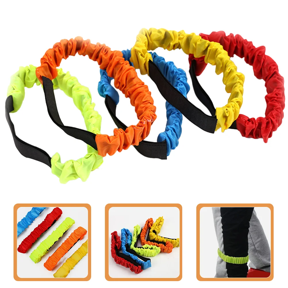 

10 Pcs Strap Sports Tie Ropes Game Props Exercise Stretch Bands Creative Parent-child Interactive Toys Elastic Race Legged