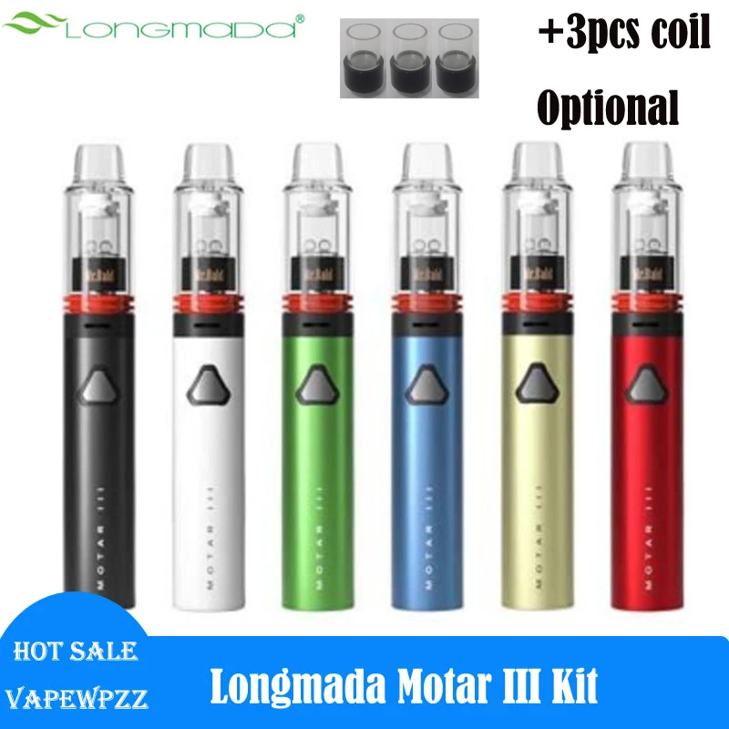 

Original Longmada Motar III Wax Kit Motar 3 Mr Bald Vape Pen Temperature Control Coil-less Quartz Bucket 1700mah VS Orbit