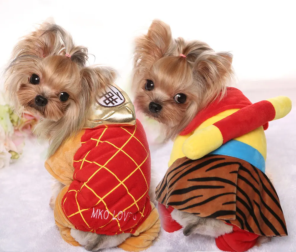 

Autumn/Winter New Journey to the West Chinese Style Sun Wukong and the Master Thick Transformed Cotton Clothes Teddy Dog Kitten