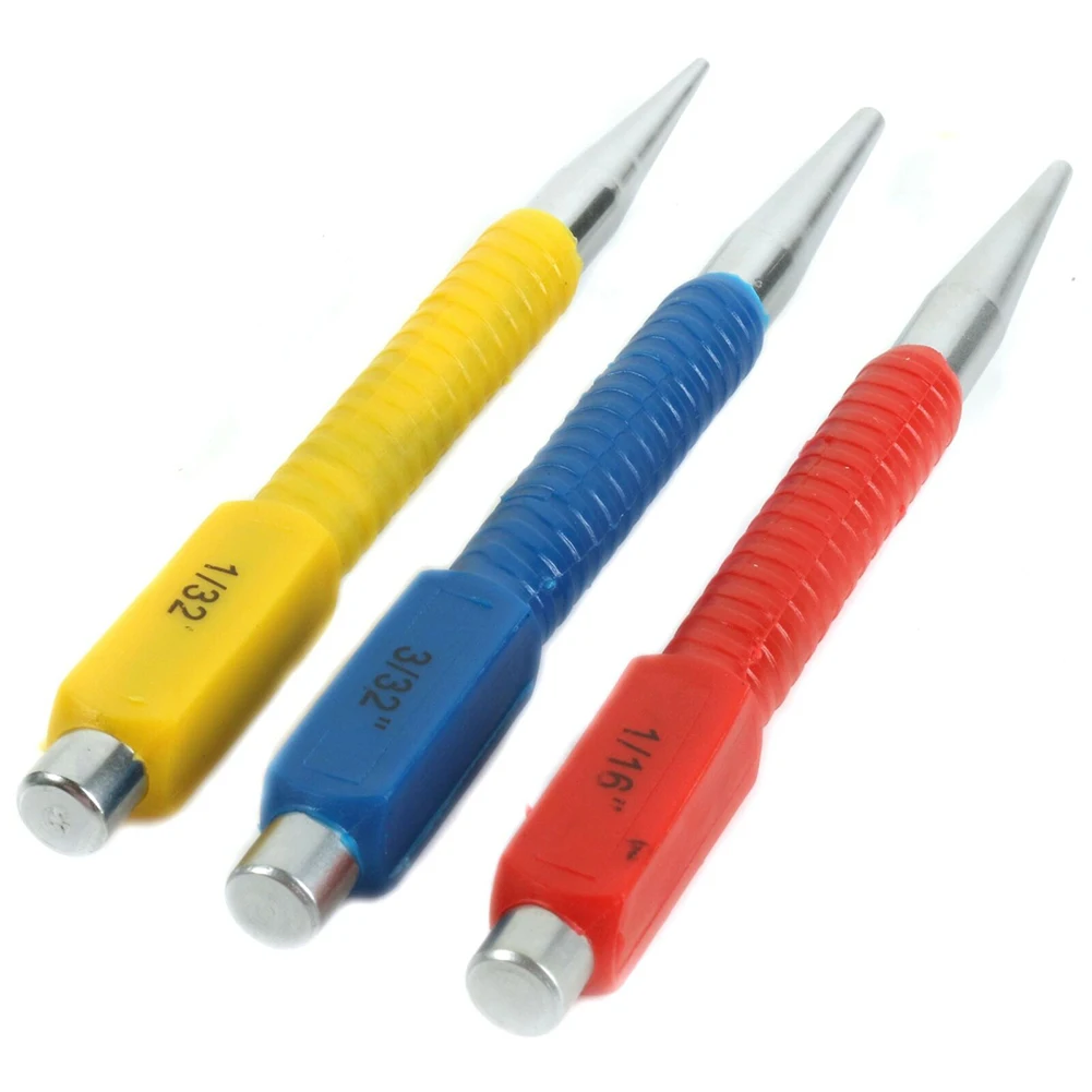 

Punch Coded Nail Punch Hand Tool 1/16\\\\\\\\\\\\\\\" 1/32\\\\\\\\\\\\\\\" 3/32\\\\\\\\\\\\\\\" 3pcs 40CR-V Steel