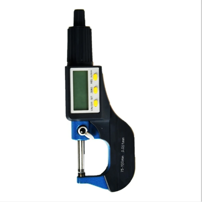 

Digital Display Micrometer Spiral Micrometer Maximum Measurement 75-100Mm Measuring Tool Spindle Machinery