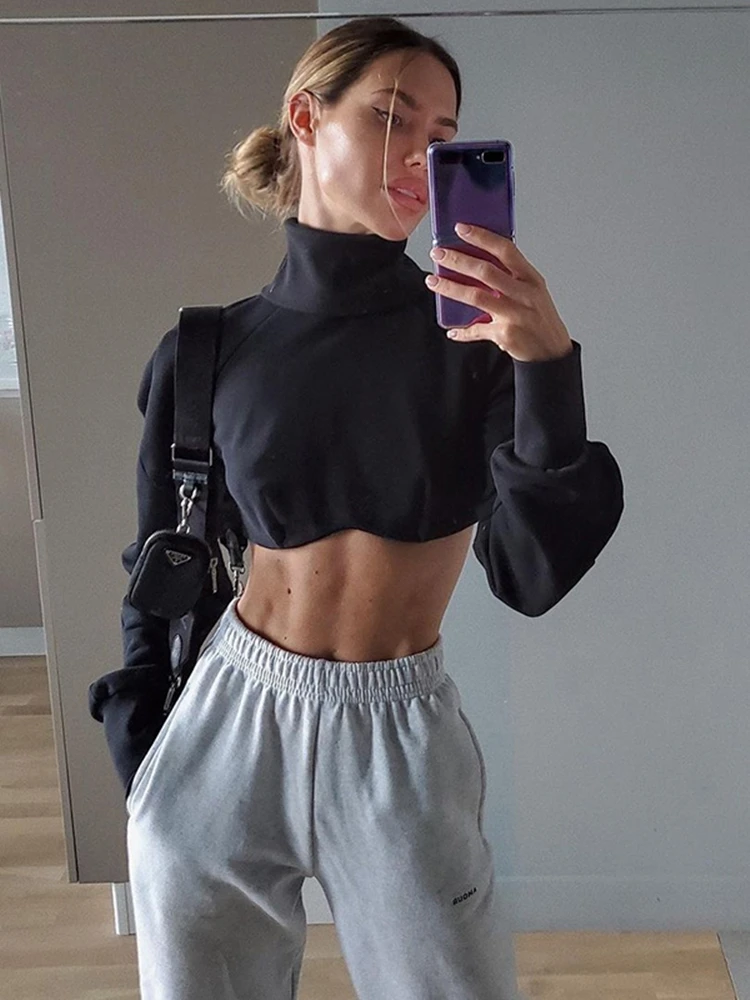 

Sisterlinda Summer Casual Y2K Black Zip T-Shirts Women Long Sleeve Lapel Hipster Wild Tops Fit Slim Trend Short Tees Streetwear