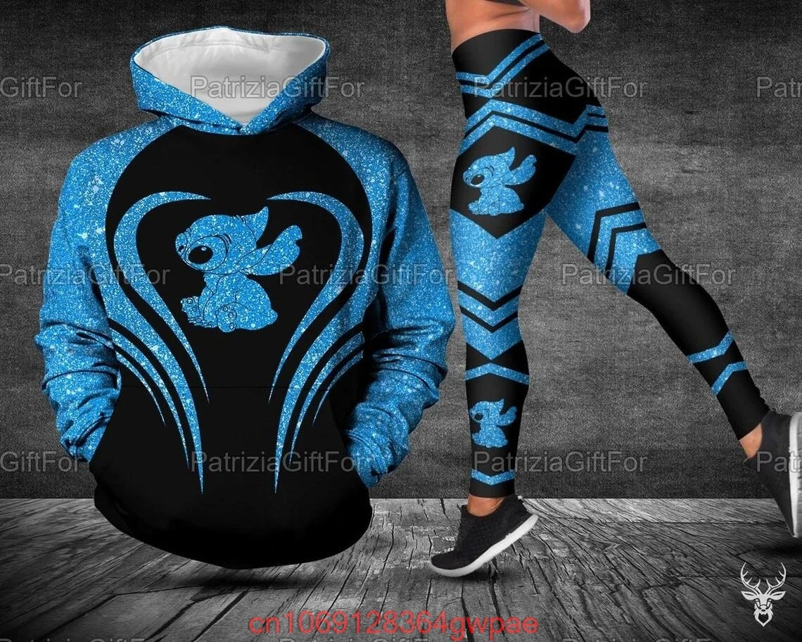 Комплект из Толстовки и брюк для йоги с 3D-принтом