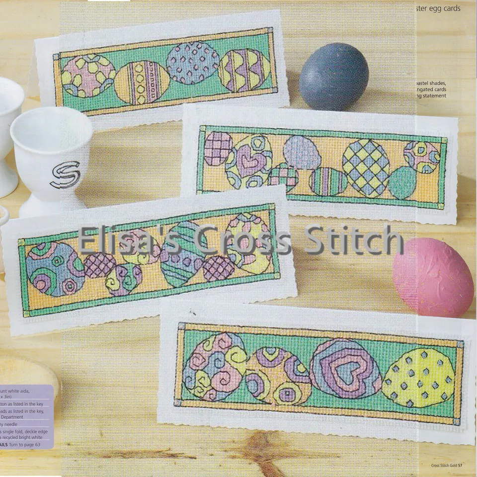 

CD125 14ct DIY Invitation Greeting Card Popular Full Set CrossStitch Greeting Card Cake Birthday Christmas Gift Easter Egg Cards
