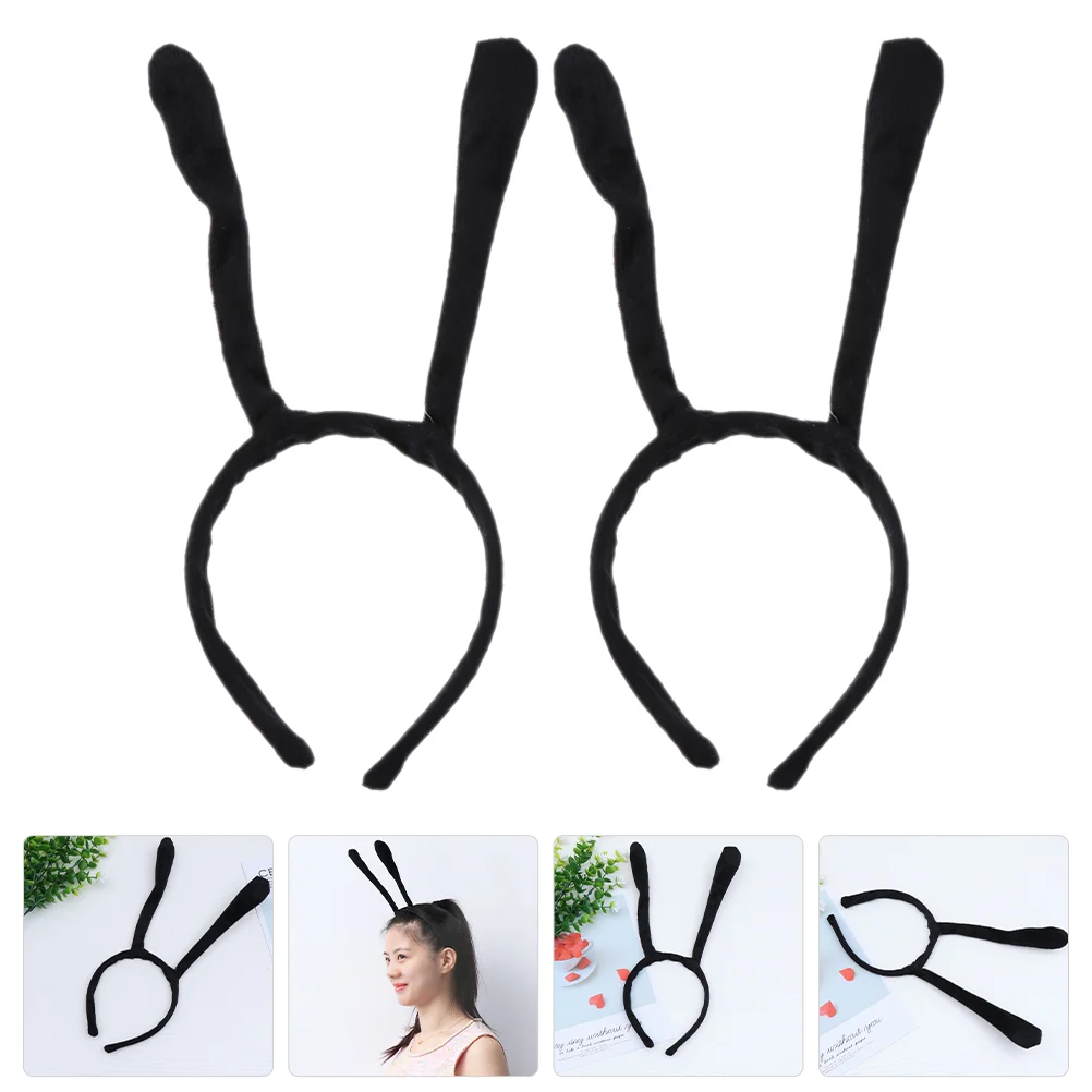 

2 Pcs Hair Accessories Toddler Party Supplies Iron Wire Insect Antenna Headbands