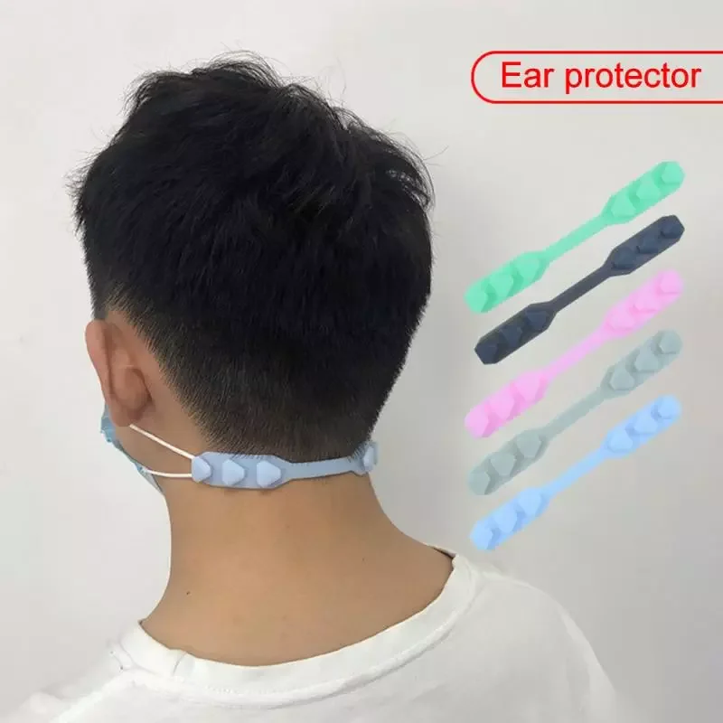 

Adjustable Ear Protector Holder Mask Rope Extension Buckle Silica Gel Face Shield Hook Prevent Ear-pulling Anti-Slip Ear Rope