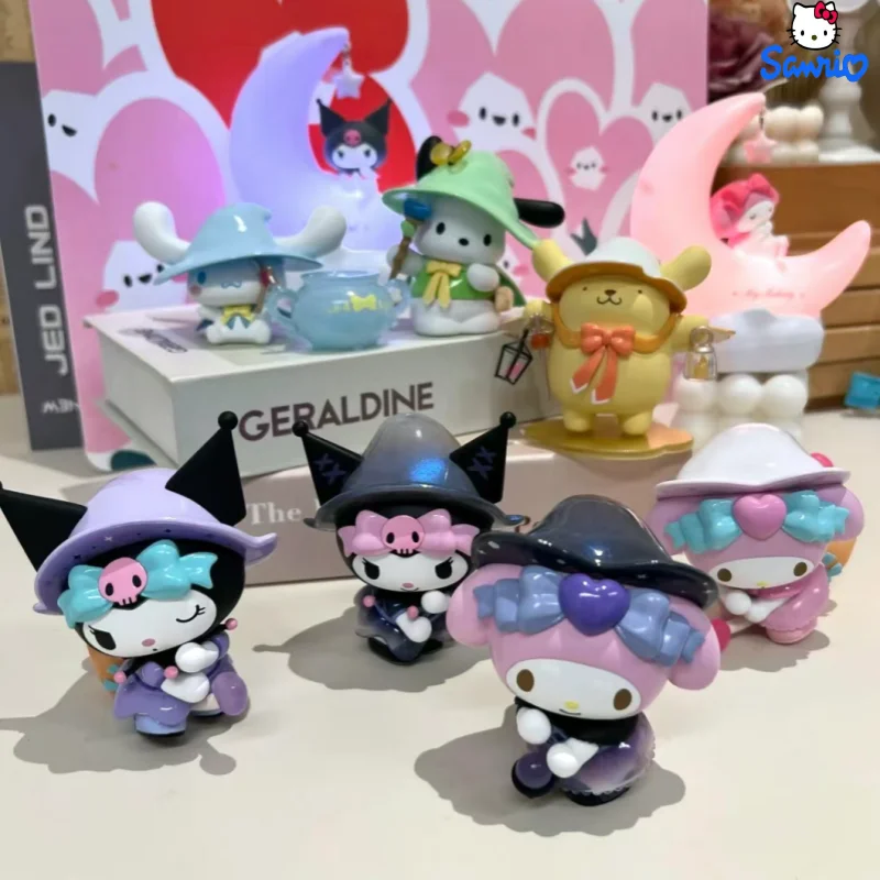 

Sanrio Blind Box Tales Of Magic Mymelody Series Cinnamoroll Purin Kuromi Anime Figure Model Kawaii Figurine Decoration Toys Gift