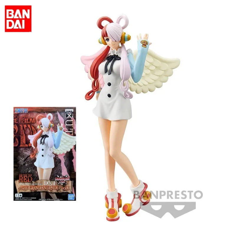 

Bandai Original ONE PIECE Anime Figure DXF THE GRANDLINE LADY vol.1 UTA Action Figure Toys For Kids Gift Collectible Model