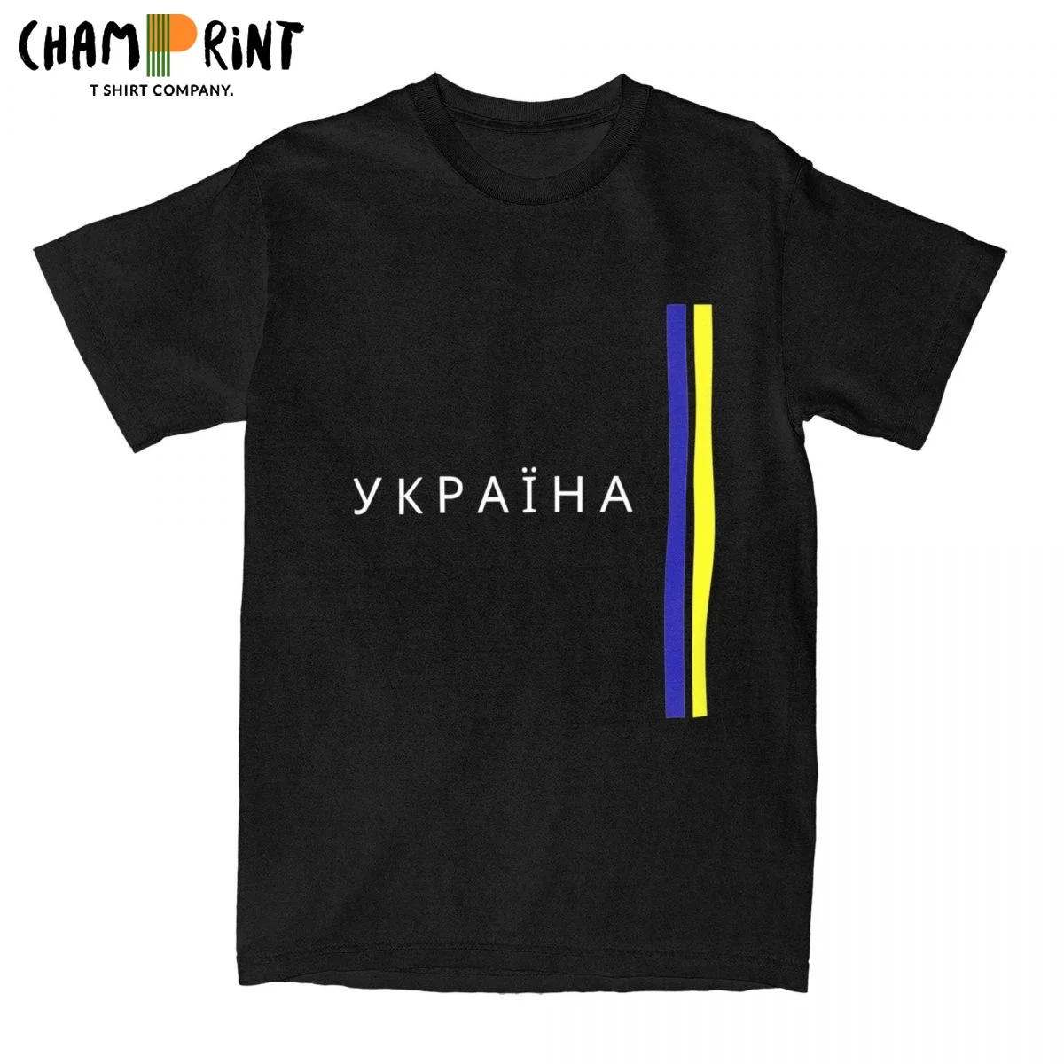 

Футболка мужская с принтом украинского флага страны родины, 100% хлопок, с коротким рукавом