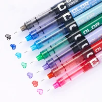 0 28 0 38 0 5mm luxury straight liquid needle type gel pens color ink pen writing office accessories school supplies stationery