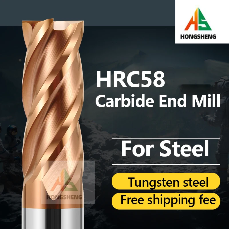 

IWOWN 4-зубая вольфрамовая фреза HRC55 4-6-8-12-20 мм