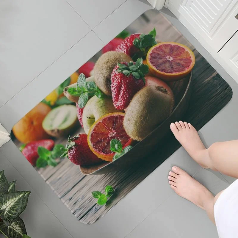 

Entrance Carpet Washable Soft Rug Hallway Indoor Floor Kitchen Mats Art Decoration Fruit Area Rugs Parlor Mat Lounge Rug 1