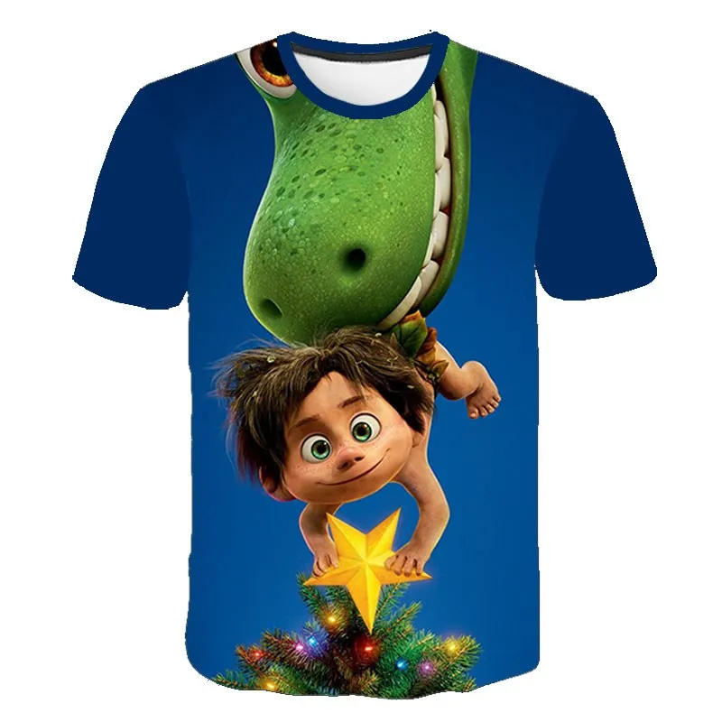 

The Boys 3D Dinosaur T Shirt Children's Short Sleeves Cartoon Tshirt Dinosaur Kids Girl Toddler Summer T-Shirt Clothes 4-14 Year