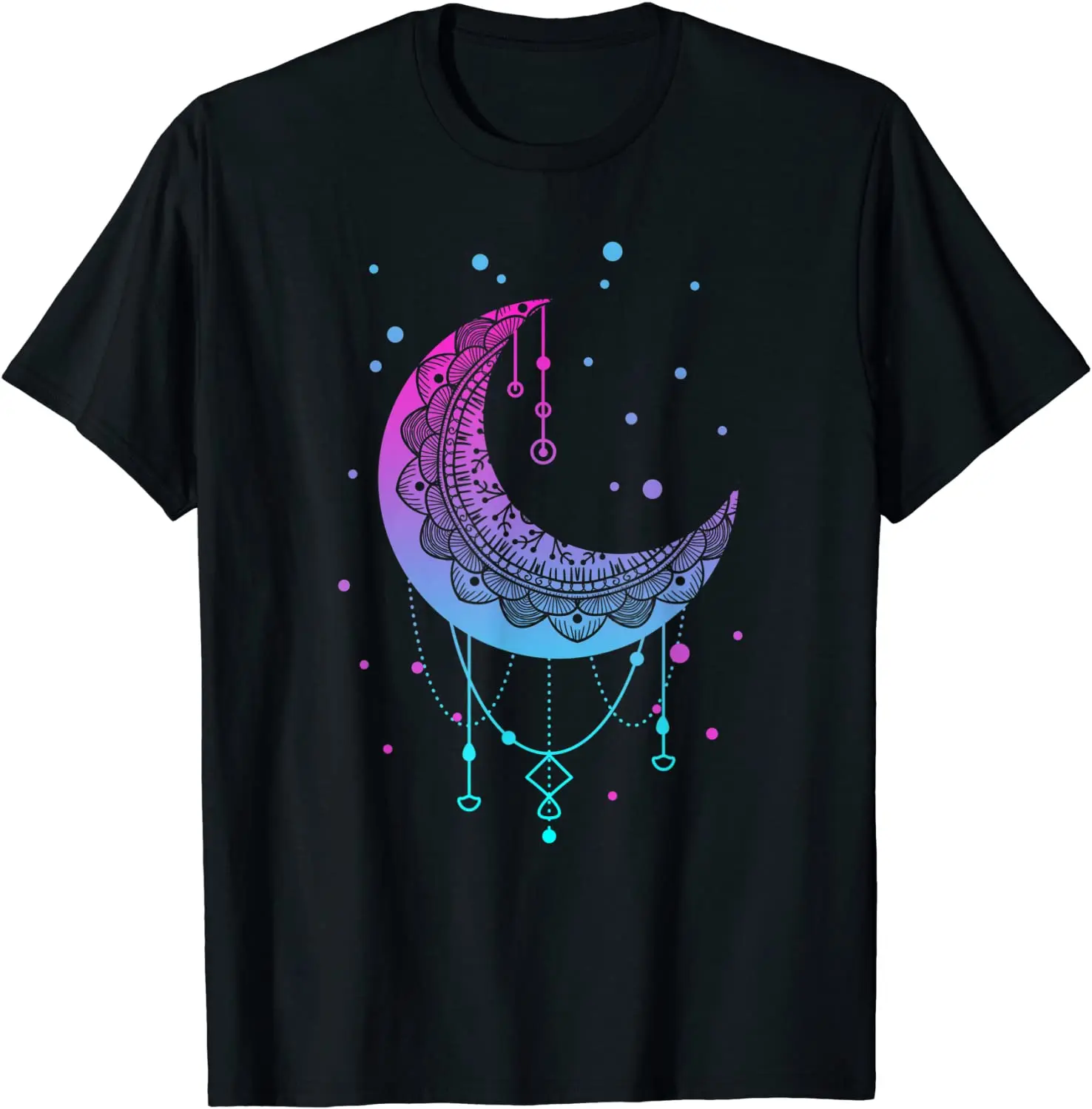 

Kawaii Colorful Pastel Goth Moon T-Shirt Camisas Men Men Tops Shirts Fashionable T Shirts Prevailing