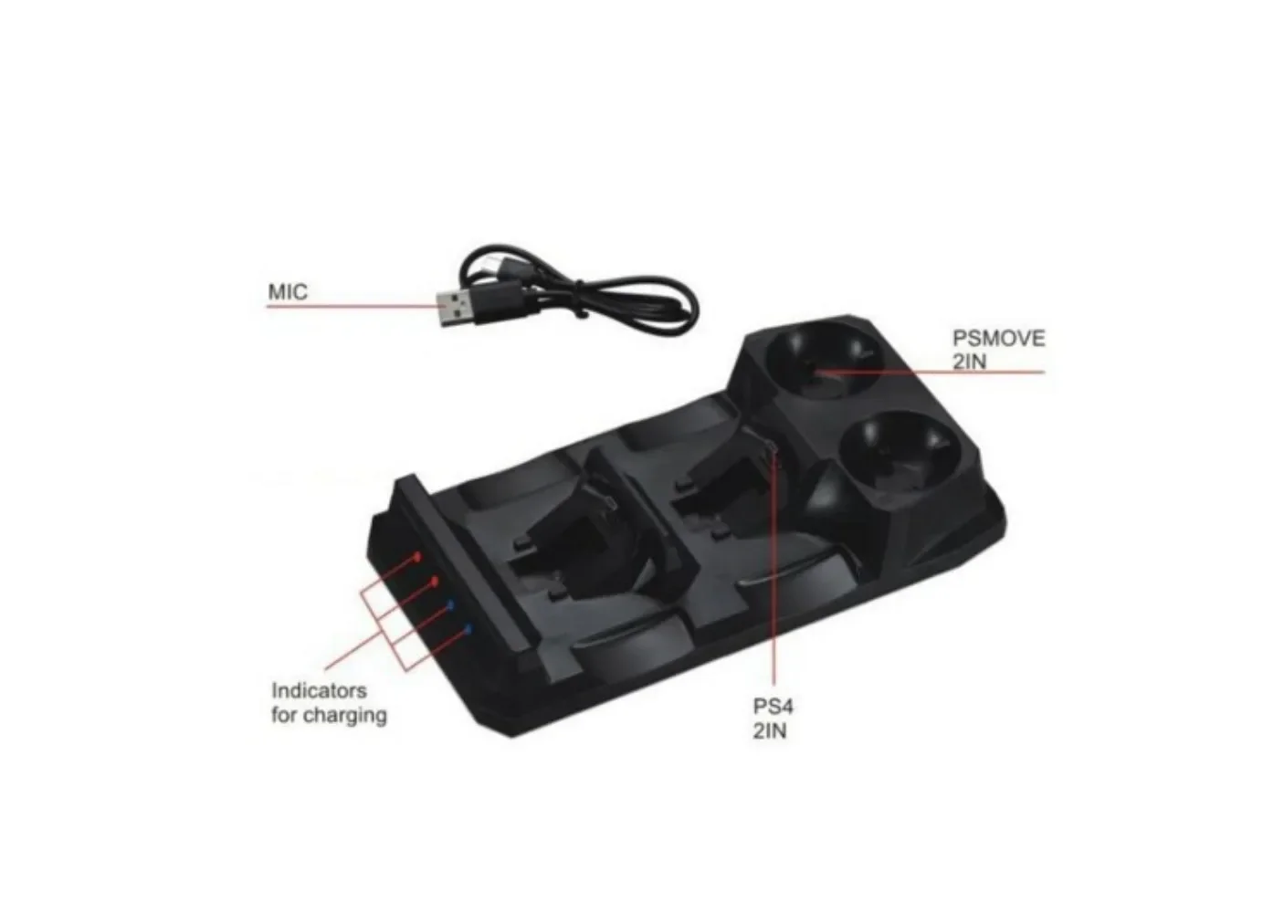 Беспроводной геймпад для PS4 MOVE & Dualshock