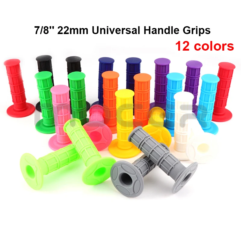 

12 colours 7/8'' 22mm Universal Motorcycle Motocross Hand Grips Dirt Bike Gel Handle Bar dirt bike pit bike parts