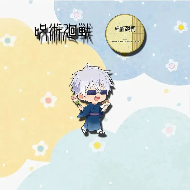 JJK Cafe Series акриловые заколки Gojo Satoru аксессуары из аниме Nanami Kento мультяшная