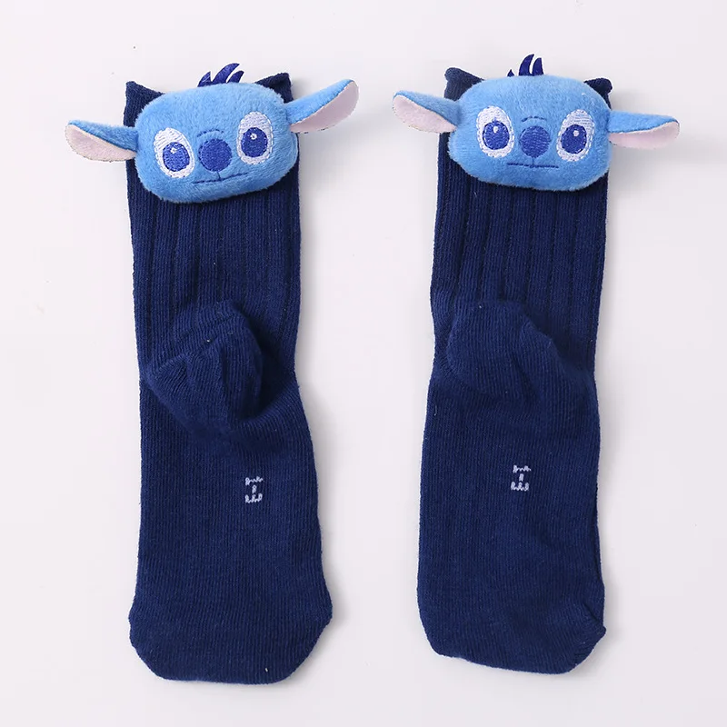 

Stitch Disney Boys and Girls Kids Socks Cartoon Winnie The Pooh Cute Sweet Cotton Doll Baby Socks Children Christmas Gift