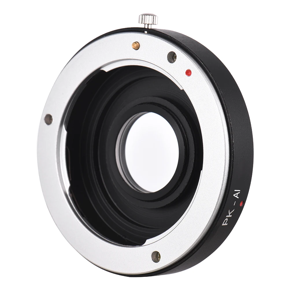 

PK-AI Lens Mount Adapter Ring with Optical Glass for Pentax K Mount Lens to Fit for Nikon AI F Mount Camera Body Focus