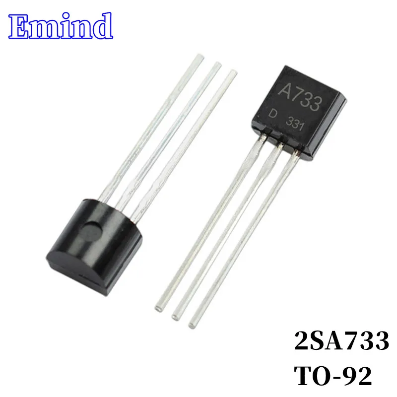 

300/500/1000/2000/3000Pcs 2SA733 A733 DIP Transistor TO-92 PNP Type 50V/300mA Bipolar Amplifier Transistor