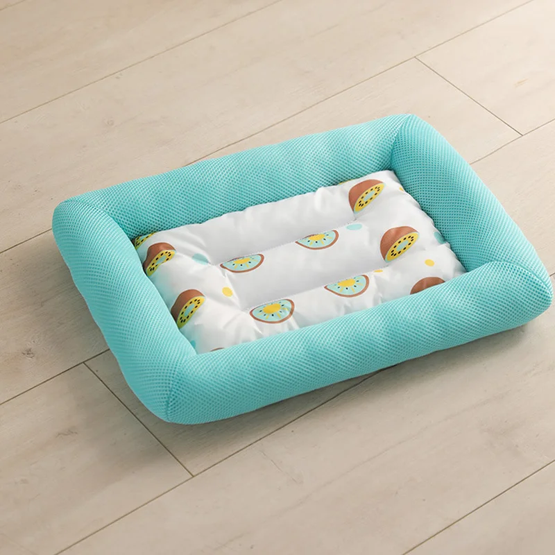 

Dog Mat Cooling Summer Pad Mat Ice Pad Dog Sleeping Round Mats For Dogs Cats Pet Kennel Breathable Cold Silk Dog Bed
