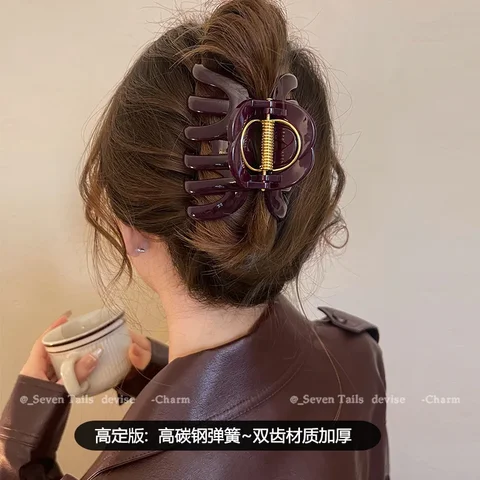 MOONBIFFY Акриловые заколки-крабы