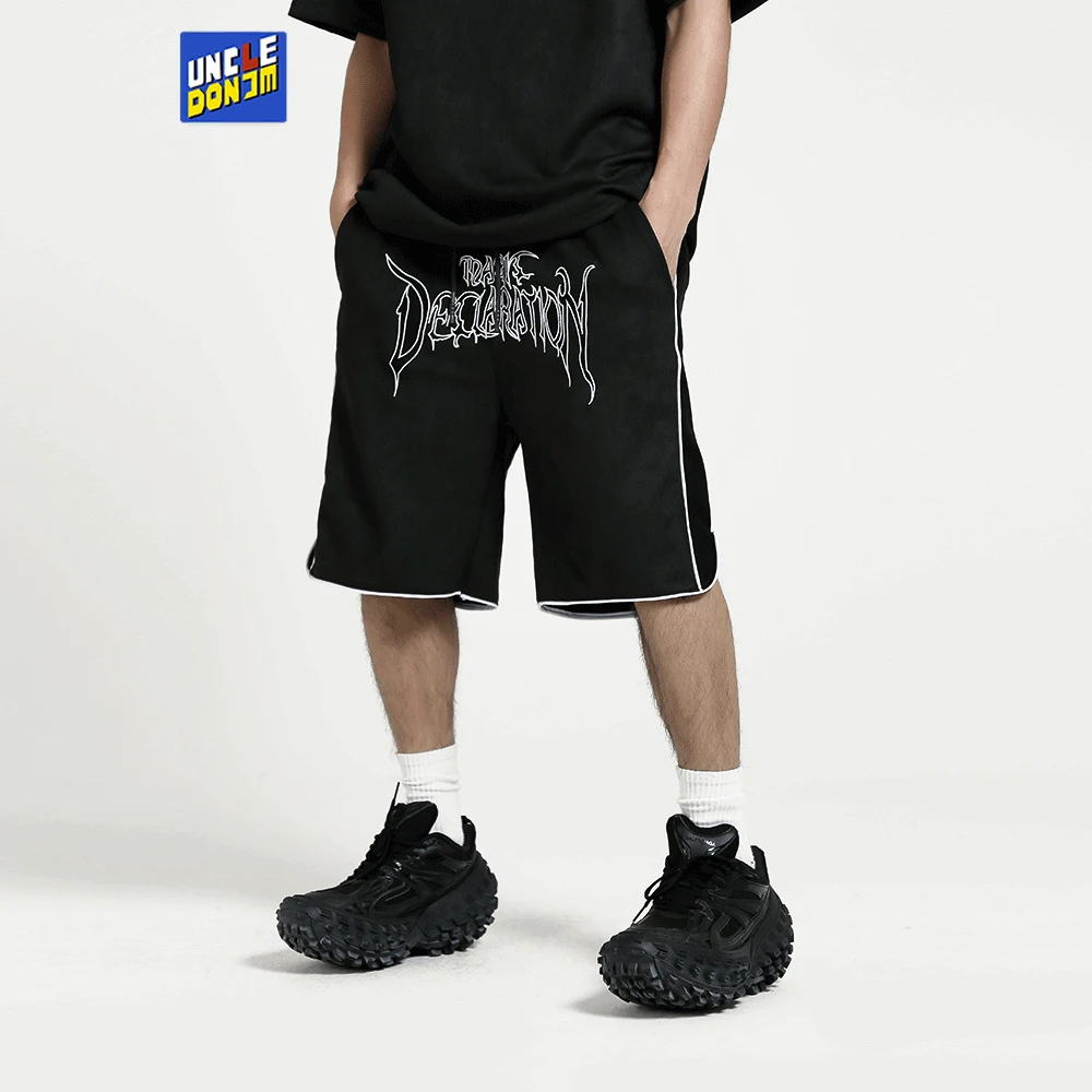 

Embroidery Knee Length Men Casual Shorts Men Clothing Drawstring Shorts For Men Basketball Shorts
