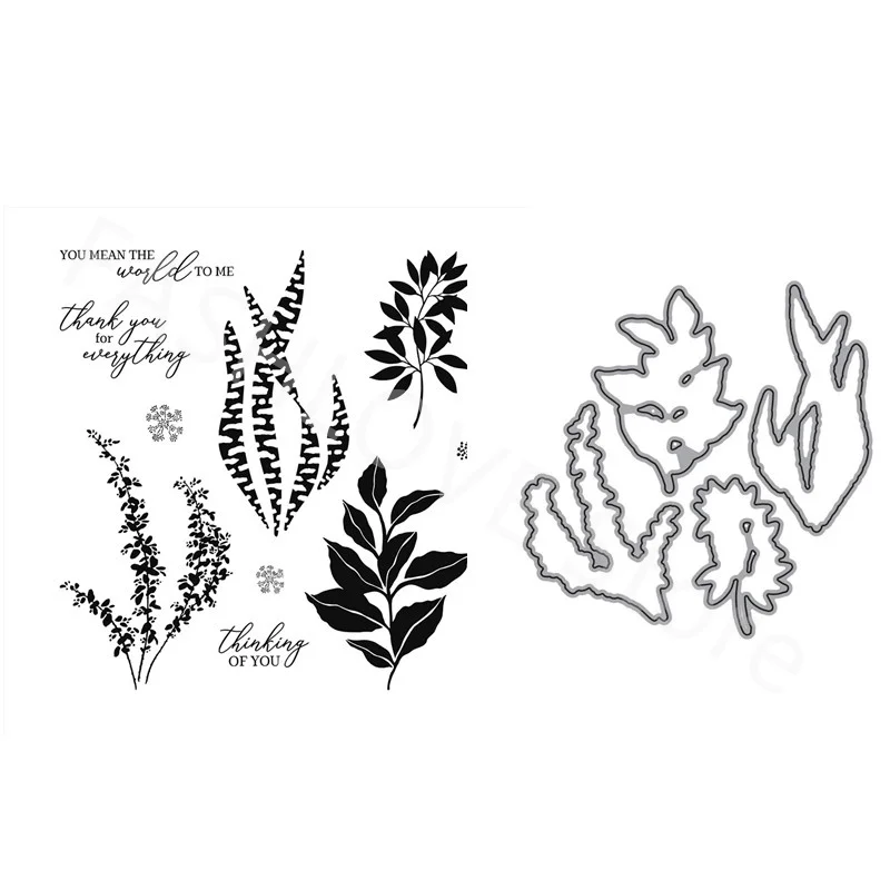 

Ocean Waterweed Metal Cutting Dies and Clear Stamps For Scrapbooking Paper Cards Decoration Handmade Photo Album Crafts 2022 New