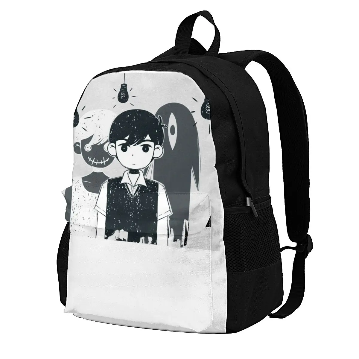 

OMORI Open The Door Backpacks Video Game Girl Big Unique Backpack Polyester Summer Bags