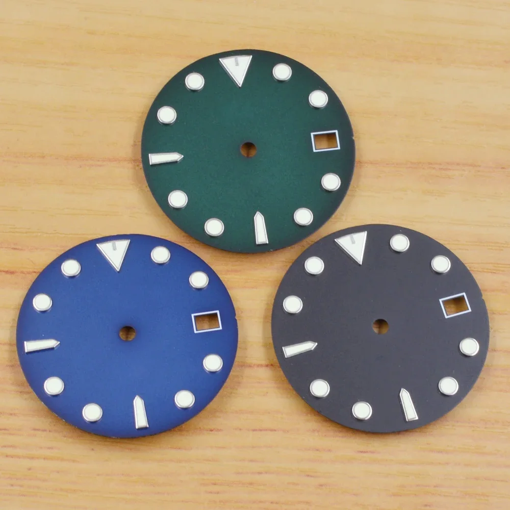 Часы диаметром 29 мм с циферблатом C3 светящиеся часы Diafit NH35 подходят для короны 3 38