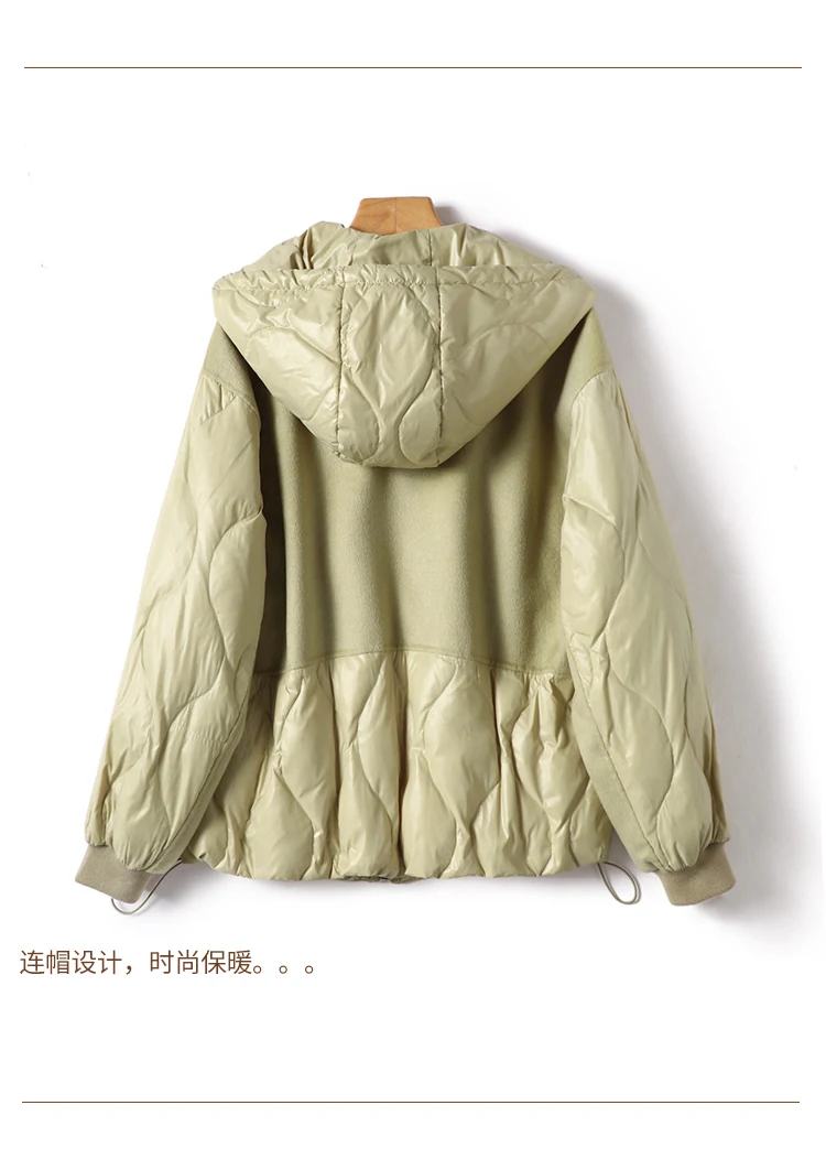 Thin Top Fashion Design 90%  White Duck Down  Coat Women  Casual  Autumn/Winter  Down Jacket Women  Abrigos Mujer Invierno 2022