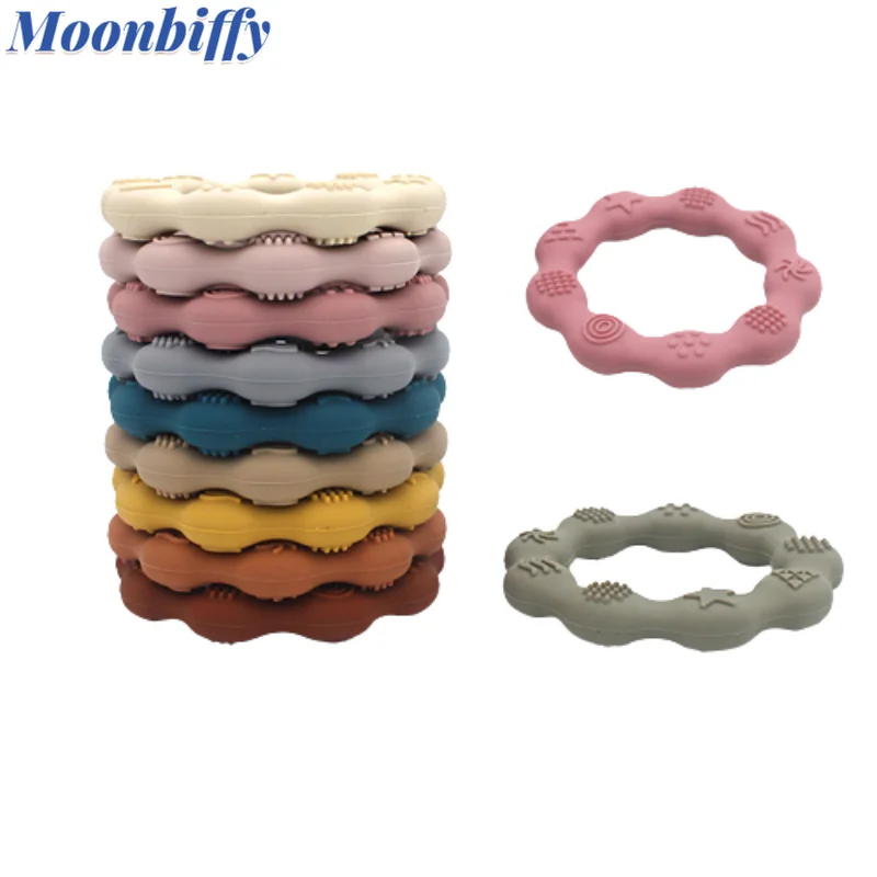 

BPA Free Baby Silicone Teether Health Care Molar Toy Tactile Cognition Food Grade Silicone Baby Grip Teething Toys Shower Gifts