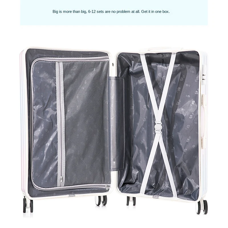 Новый Дорожный чемодан на колесиках размером 20 дюймов с градиентом 24 дюйма