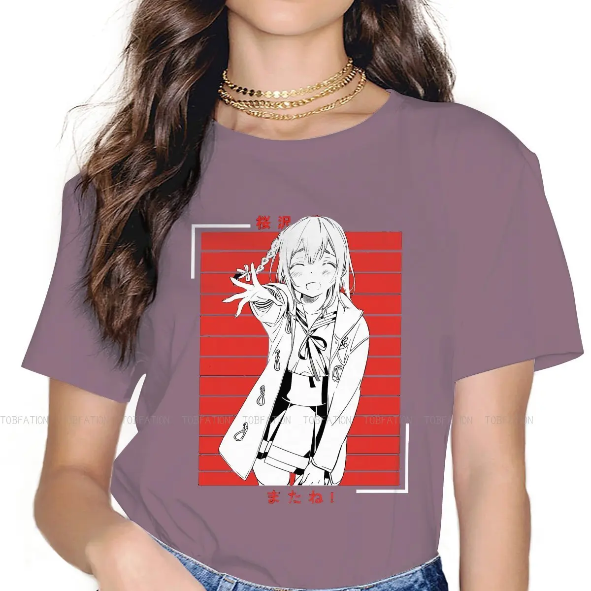 

Sumi Kanojo Okarishimasu Harajuku TShirt Rent A Girlfriend Cute Girls Creative Leisure T Shirt Female Short Sleeve Special Gift