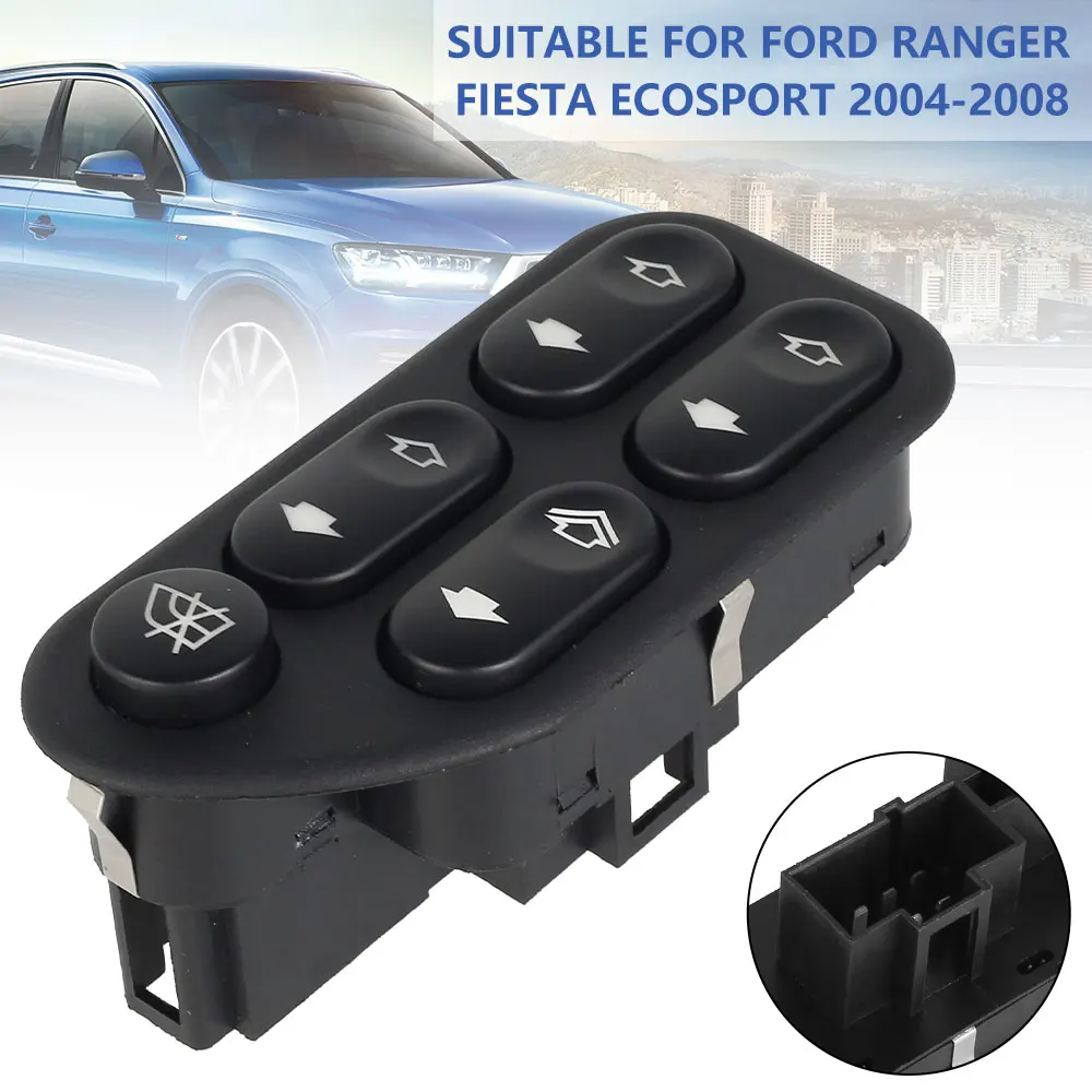 

Электрический переключатель стеклоподъемника для Ford Ranger Fiesta Ecosport 2004-2008, сменный кнопочный переключатель 7S6514529AA