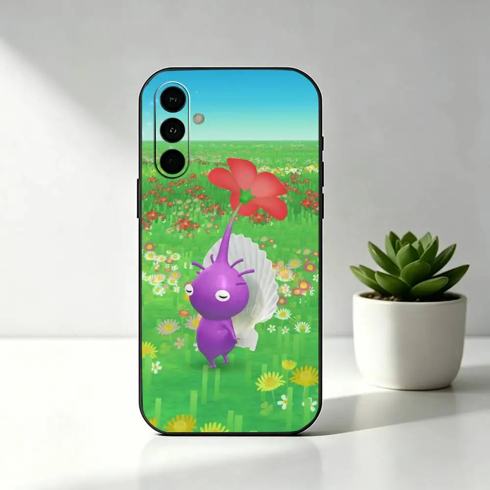 Фото Чехол для телефона Game P-Pikmin 4 для Samsung Galaxy A73, A72, A71, A70, A53, A52, A51, мягкий силиконовый черный чехол №5