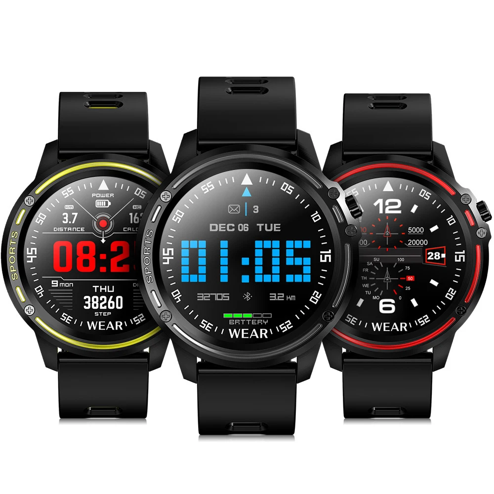 

L8 Smart Watch 1.2 Inches TFT Round Screen Men's IP68 Waterproof With ECG PPG Blood Pressure Heart Rate Sports Fitness Bracelet