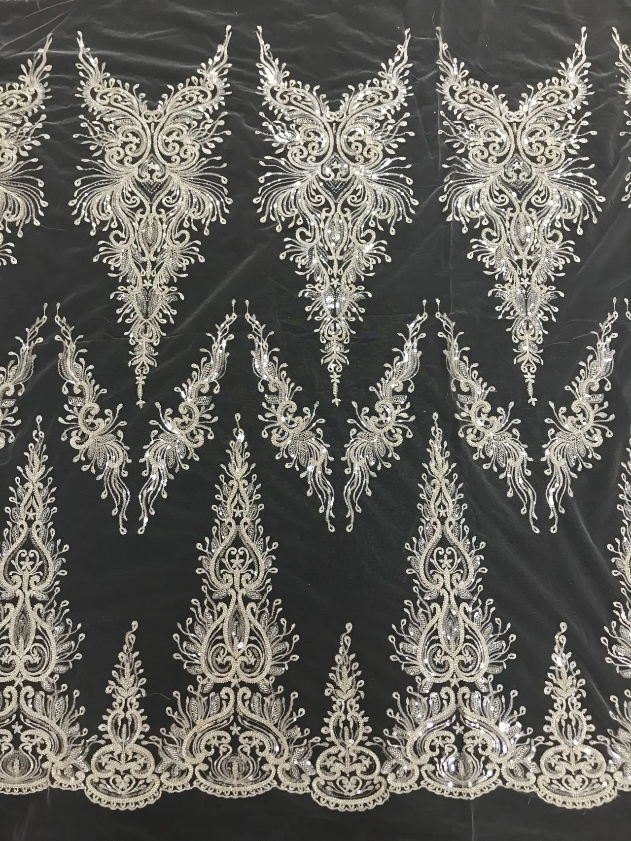 Белое свадебное платье с Европейским рисунком вышивка жемчужинами и блестками