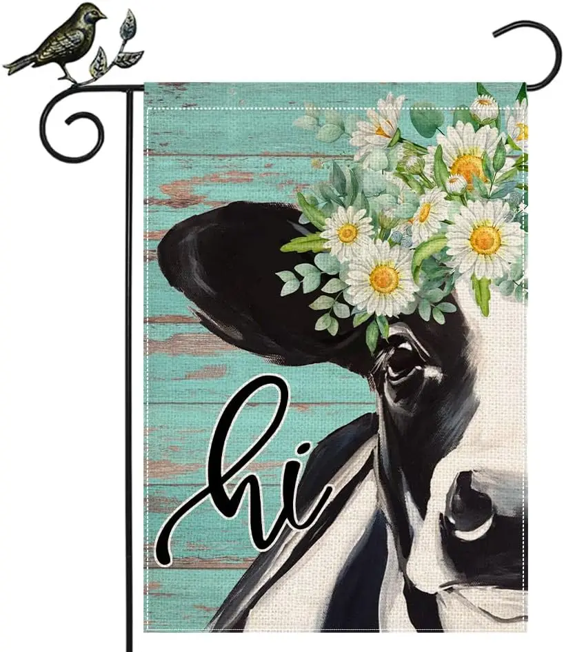 GEEORY Весенний садовый флаг 12 5 x 18 дюймов двусторонний декоративный в полоску с